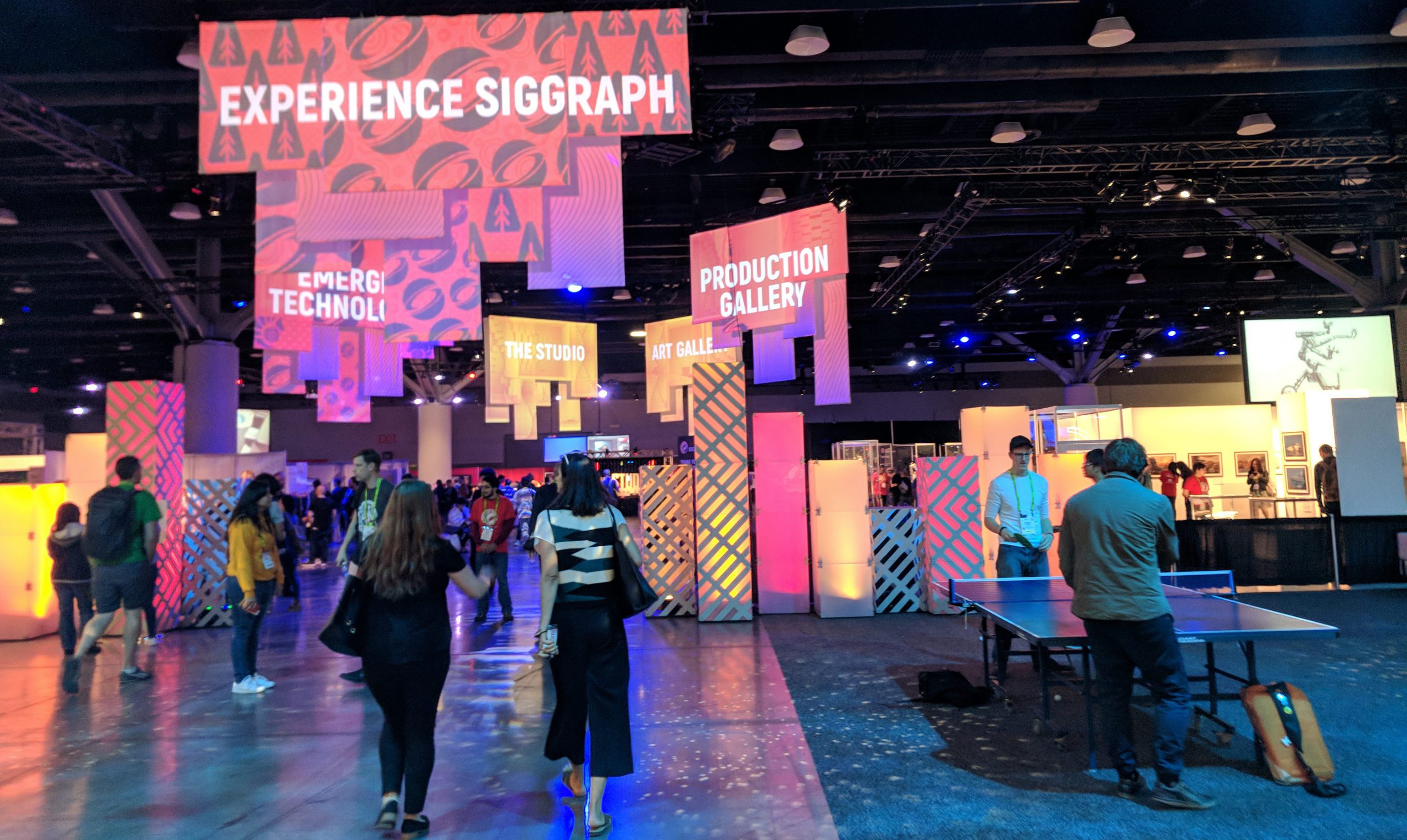 The Experience Hall at Siggraph 2018. (Photo by Alexis Macklin/Greenlight Insights)