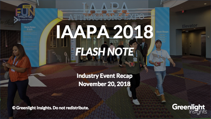 IAAPA 2018: Trends in Location-Based xR
