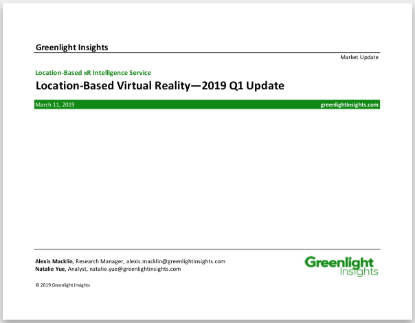 Location-Based Virtual Reality: 2019 Q1 Update