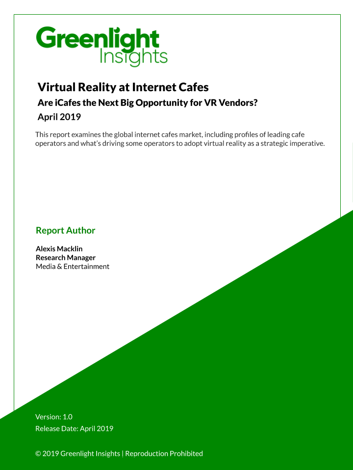 Research Note: Virtual Reality at Internet Cafes