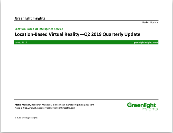 Location-Based Virtual Reality: 2019 Q2 Update