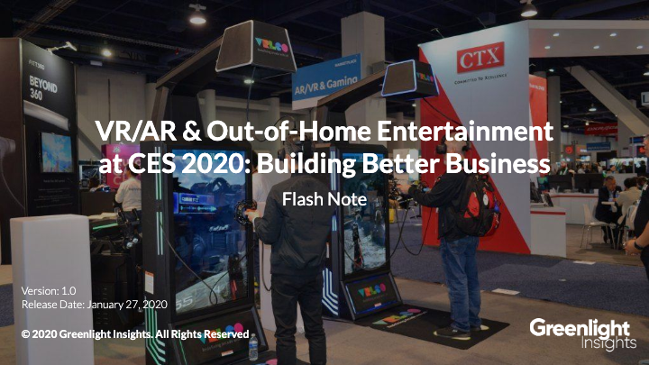 VR/AR & Out-of-Home Entertainment at CES 2020