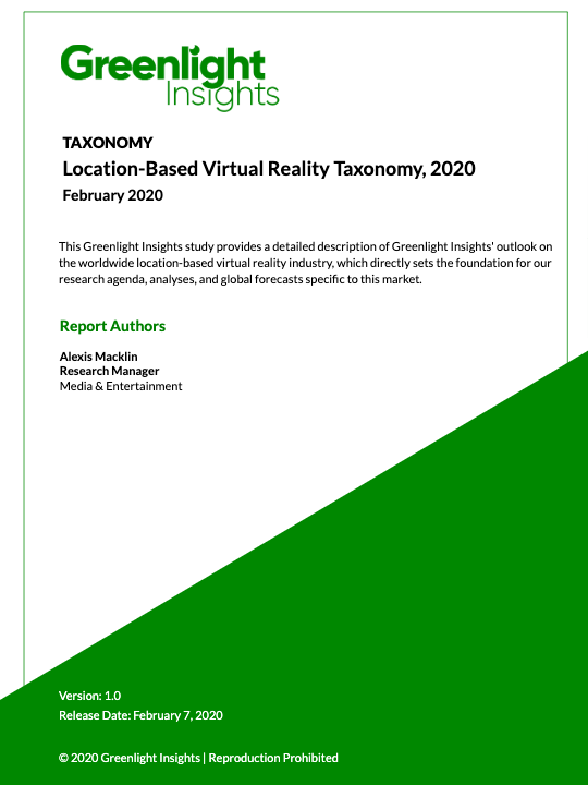 Location-Based Virtual Reality Taxonomy, 2020