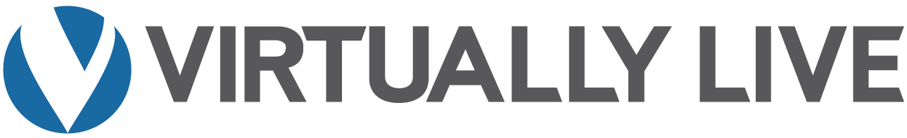 virtually live logo