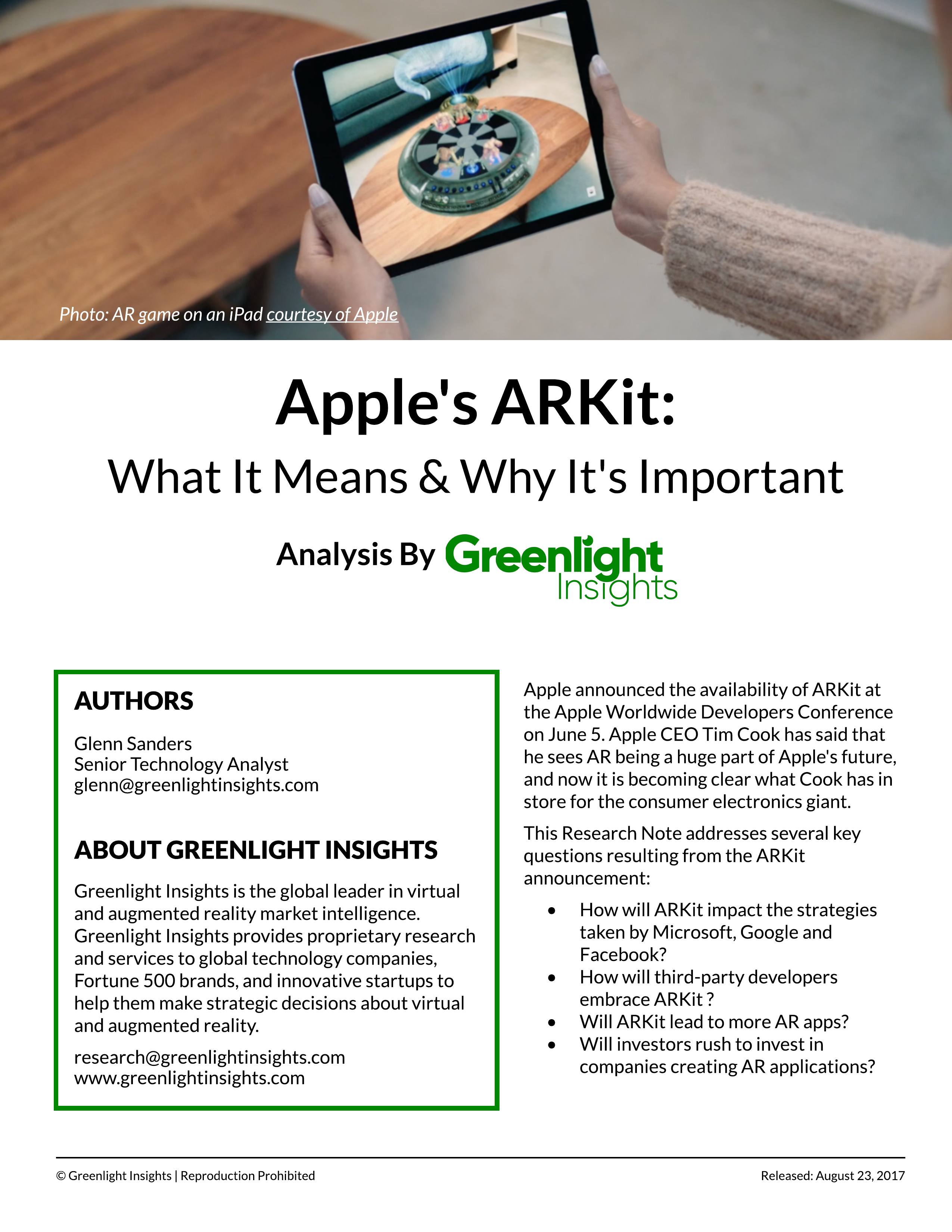 Apple’s ARKit: What It Means & Why It’s Important Apple’s ARKit: What It Means & Why It’s Important